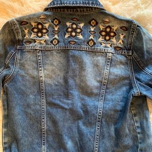 Velvet Heart Denim Jacket - Size S